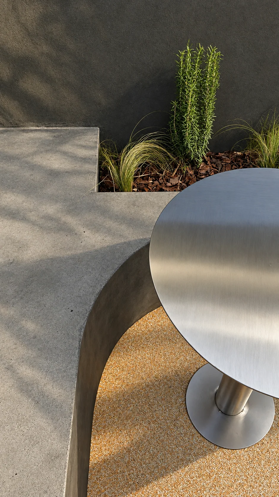 Terrace material and furniture detail
